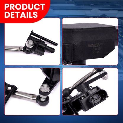 Sensor de altura de nivelación MOCA 97034302103 delantero izquierdo compatible con Porsche Panamera 2010-2016
