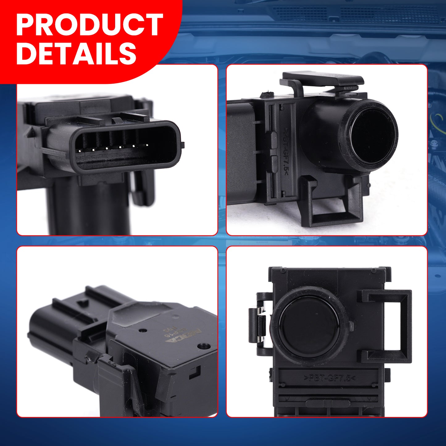 Sensor de asistencia de estacionamiento MOCA compatible con Honda Odyssey 3.5L (2011-2017) y Honda Pilot 3.5L (2012-2015)