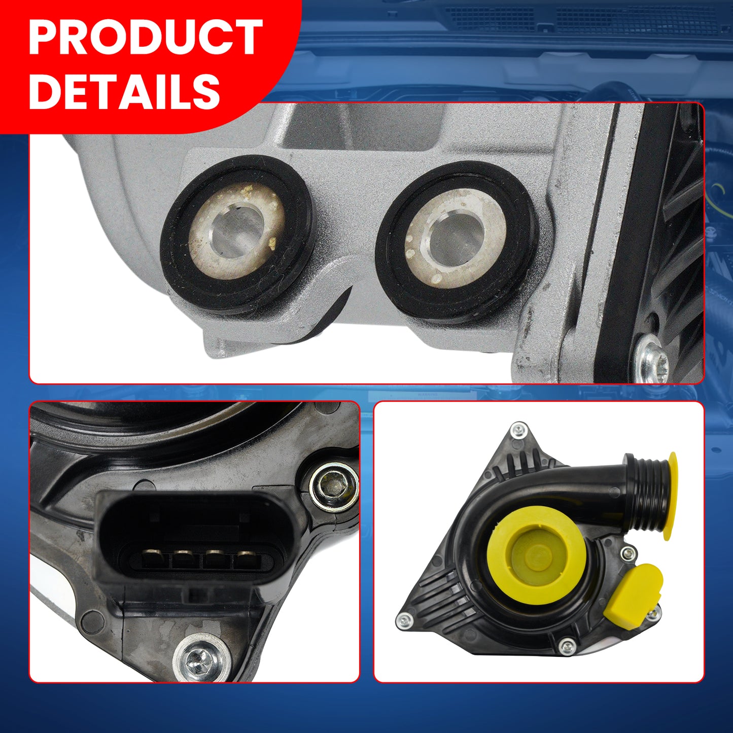 MOCA Electric Engine Water Pump Fit for 2007-2010 BMW X5 3.0L