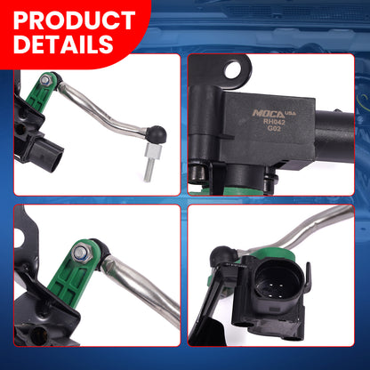 Sensor de altura de nivelación MOCA RH5042 delantero derecho para Audi A5 Quattro 2.0L (2010-2017), Audi S5 3.0L (2010-2017) y Audi A4 Quattro 2.0L (2009-2016)