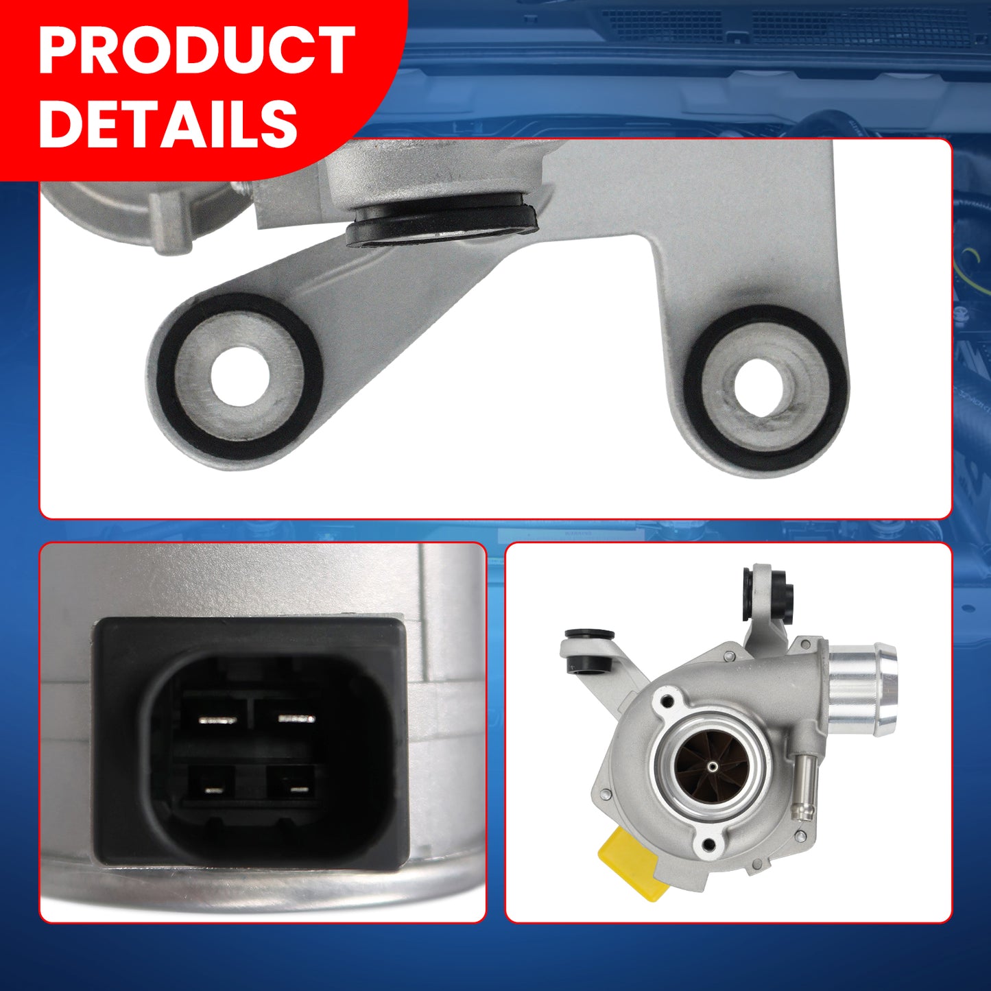 MOCA Electric Engine Water Pump Fit for 2019 Mercedes-Benz Sprinter 1500 2500 2.0L & 2015-2016 Mercedes-benz C300 2.0L