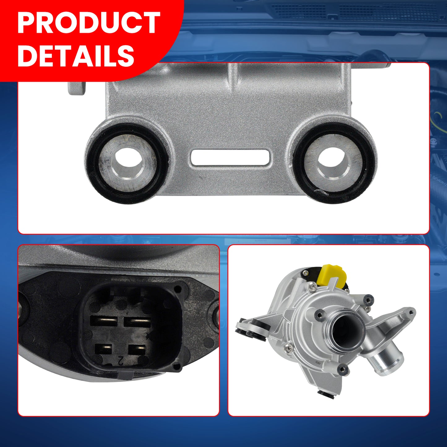 MOCA Electric Engine Water Pump Fit for 2019-2023 Mercedes-Benz C300 2.0L & 2020-2023 Mercedes-Benz GLE350 E350 2.0L