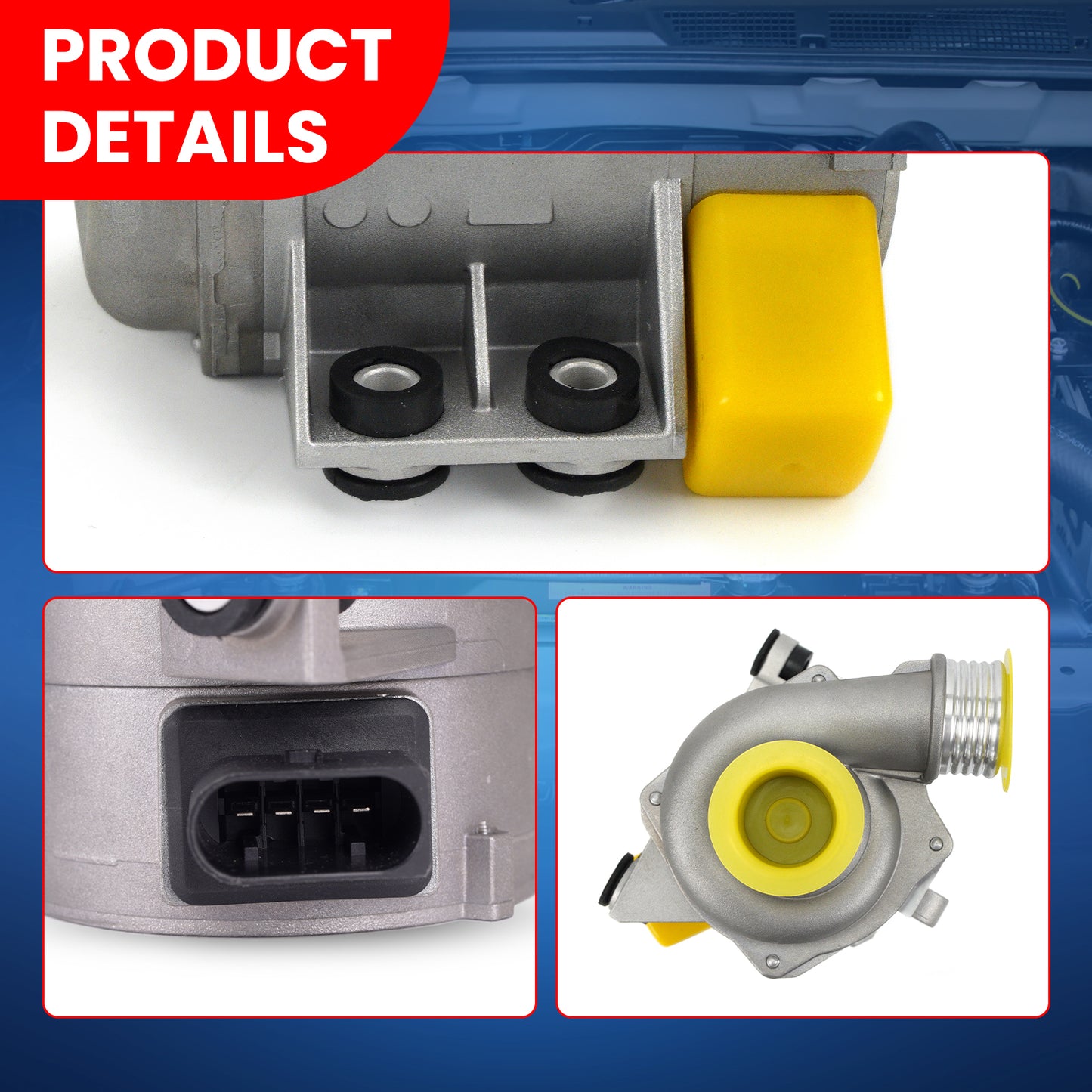 MOCA Electric Engine Water Pump Fit for 2008-2013 BMW 128i 3.0L & 2007-2013 BMW 328i 3.0L & 2007-2010 BMW X3 X5 3.0L & 2006-2011 BMW Z4 3.0L