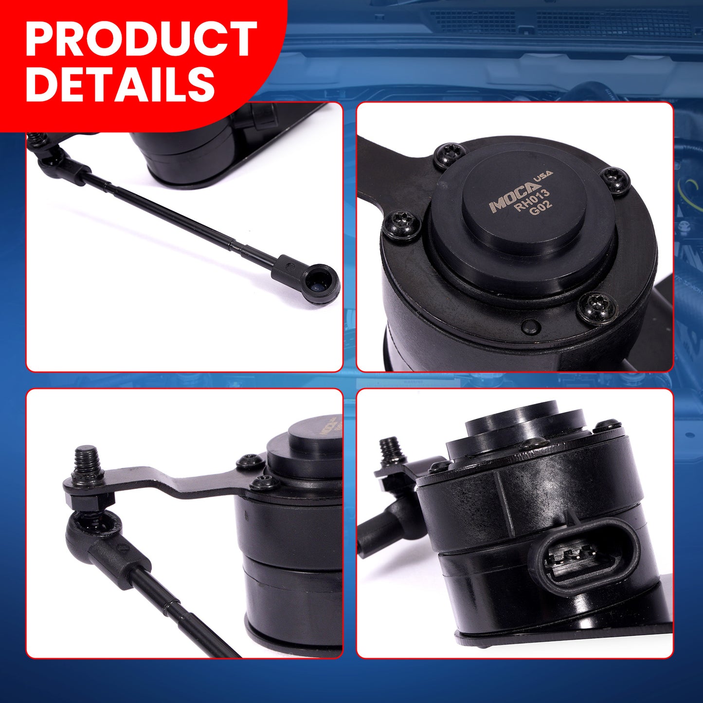 Sensor de altura de nivelación MOCA 926-785 para suspensión trasera derecha, compatible con Buick Lucerne 3.8L 4.6L y Cadillac DTS 4.6L (2006-2011)