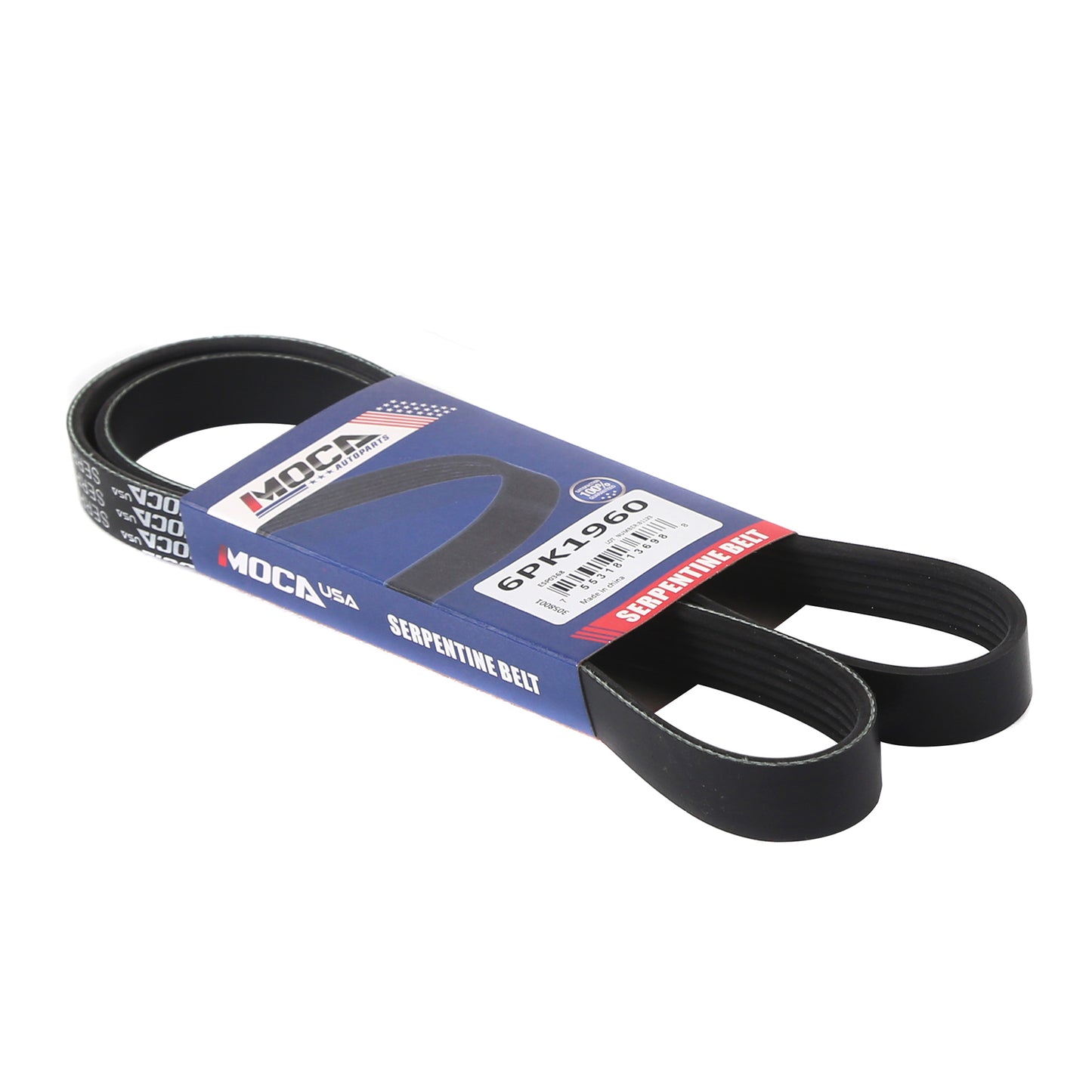 MOCA Serpentine Belt 6PK1960 for 2013-2015 Cadillac ATS 3.6L & 2014-2015 Chevrolet Camaro All Configurations & 2011-2019 Dodge Grand Caravan 3.6L