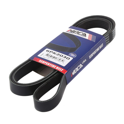 MOCA Serpentine Belt 6PK2030 for 2001-2004 Chevrolet Corvette 5.7L