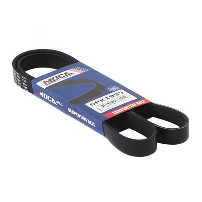 MOCA Serpentine Belt 6PK1995 for 2008-2013 BMW 128i 3.0L & 2016-2017 Cadillac ATS 3.6L & 2005-2006 Pontiac GTO 6.0L & 2010-2013 Suzuki SX4 2.0L