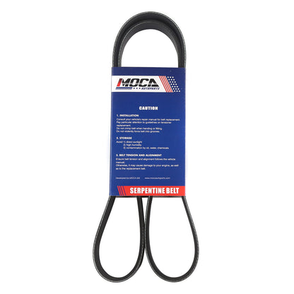 MOCA Serpentine Belt 6PK2165 for 1991-1992 Cadillac Allante 4.5L & 2012 Chevrolet Camaro 6.2L & 1986 Ford Mustang 5.0L & 1994 Ford Taurus 3.2L