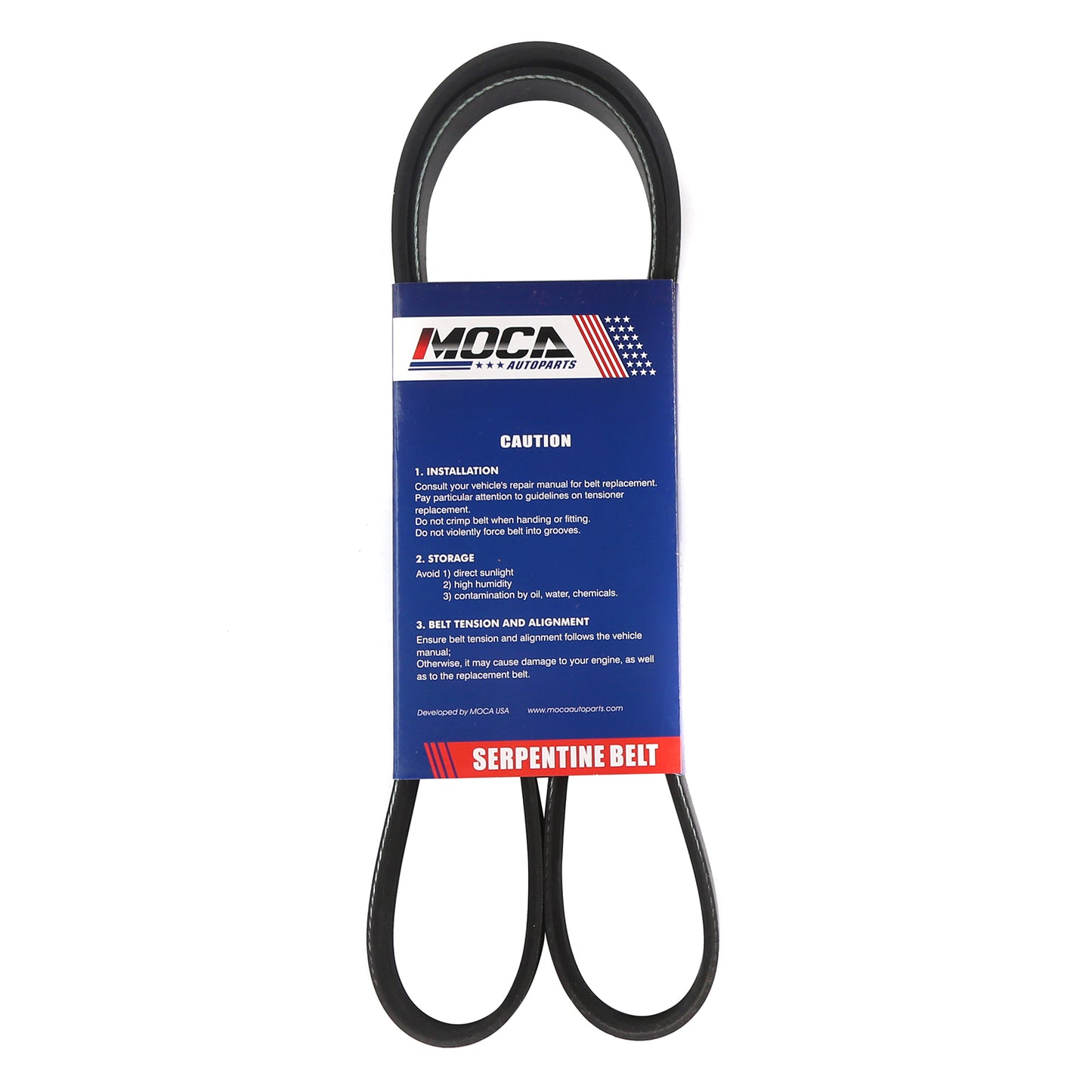 MOCA Serpentine Belt 6PK2067 for 2004-2005 Cadillac CTS 5.7L & 2001-2004 Cadillac DeVille 4.6L & 2005-2010 Chrysler 300 6.1L & 2006-2010 Jeep Grand Cherokee 6.1L