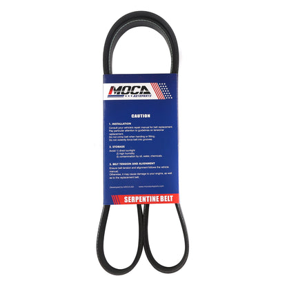MOCA Serpentine Belt 6PK2067 for 2004-2005 Cadillac CTS 5.7L & 2001-2004 Cadillac DeVille 4.6L & 2005-2010 Chrysler 300 6.1L & 2006-2010 Jeep Grand Cherokee 6.1L