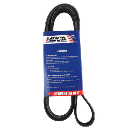 MOCA Serpentine Belt 6PK2060 for 2012-2019 Lexus GS F 5.0L & 2014-2019 Ram 1500 3.0L & 2013-2014 Chevrolet Camaro 6.2L & 2006-2010 Kia Optima 2.7L