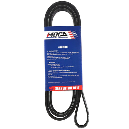 MOCA Serpentine Belt 6PK2050 for 1991-1993 Mazda Navajo 4.0L & 1996 Mazda B4000 4.0L
