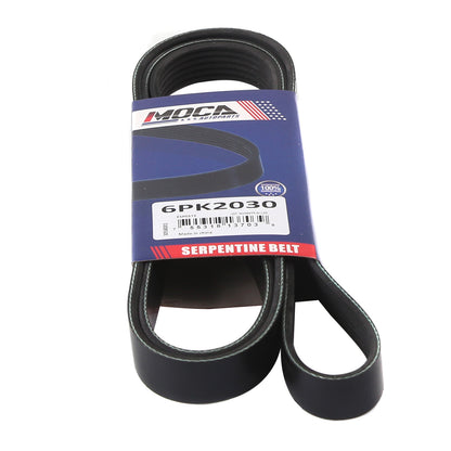 MOCA Serpentine Belt 6PK2030 for 2001-2004 Chevrolet Corvette 5.7L