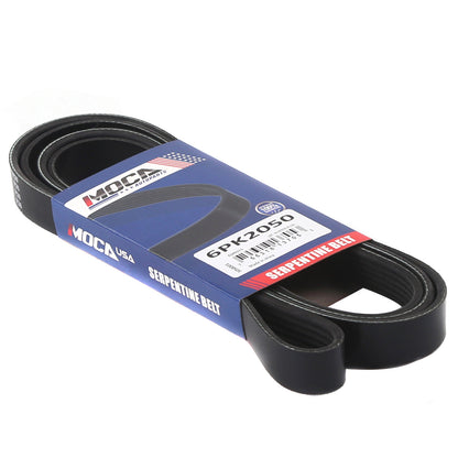 MOCA Serpentine Belt 6PK2050 for 1991-1993 Mazda Navajo 4.0L & 1996 Mazda B4000 4.0L