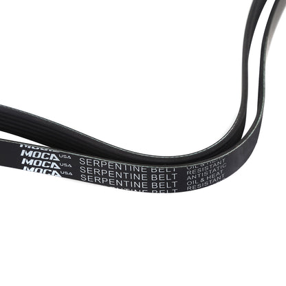 MOCA Serpentine Belt 6PK1870 for 1995-1998 Audi Cabriolet 2.8L & 1989-1991 Buick Skylark 3.3L & 1991-1993 GMC  Sonoma 2.5L & 2001-2004 Mercedes-Benz SLK230 2.3L
