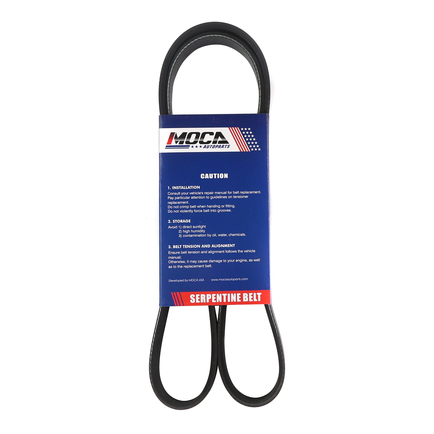 MOCA Serpentine Belt 6PK1960 for 2013-2015 Cadillac ATS 3.6L & 2014-2015 Chevrolet Camaro All Configurations & 2011-2019 Dodge Grand Caravan 3.6L