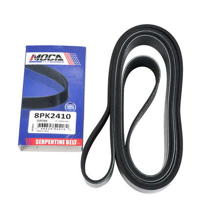 MOCA 8PK2410 EPDM Serpentine Belt Fits 2008-2021 Lexus Lx570 Toyota Tundra Sequoia 5.7L