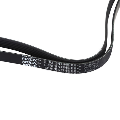 MOCA Serpentine Belt 6PK2040 for 07-09 Dodge Caliber 1.8L & 09-10 Ford E-150 4.6L & 09-10 Ford E-350 Super Duty 5.4L & 98-00 Mercury Mystique 2.0L