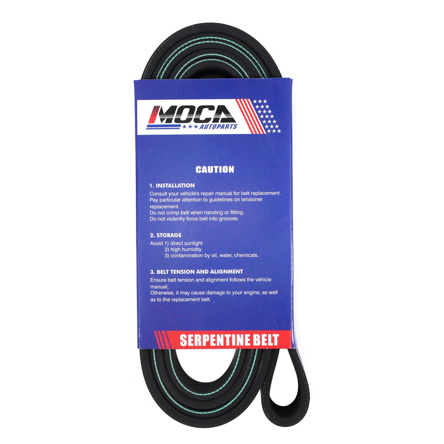 MOCA 8PK2200 EPDM Serpentine Belt Fits 2008 Ford F-250 F-350 F-450 Super Duty 6.4L & 2008-2009 Ford F-550 Super Duty 6.4L
