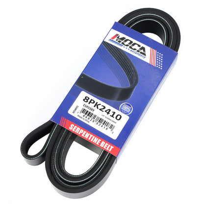 MOCA 8PK2410 EPDM Serpentine Belt Fits 2008-2021 Lexus Lx570 Toyota Tundra Sequoia 5.7L