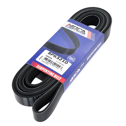 MOCA 8PK3210 EPDM Serpentine Belt Fits 2007-2010 Dodge Ram 2500 3500 6.7L & 2003-2007 Ford F-250 F-350 F-450 F-550 Super Duty 6.0L