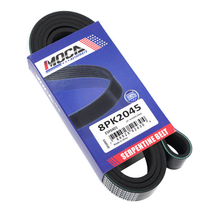 MOCA 8PK2045 EPDM Serpentine Belt Fits 99-01 Ford F-250 F-350 Super Duty 5.4L