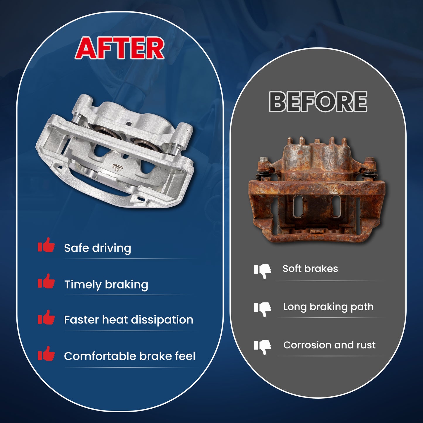 MOCA Disc Brake Calipers - BCP5302K