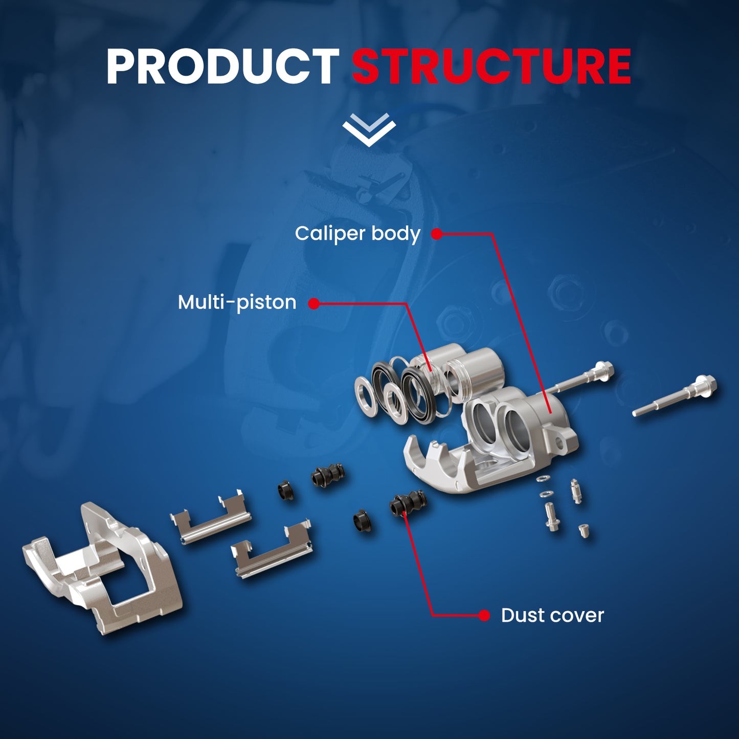 MOCA Disc Brake Calipers - BCP6460SK
