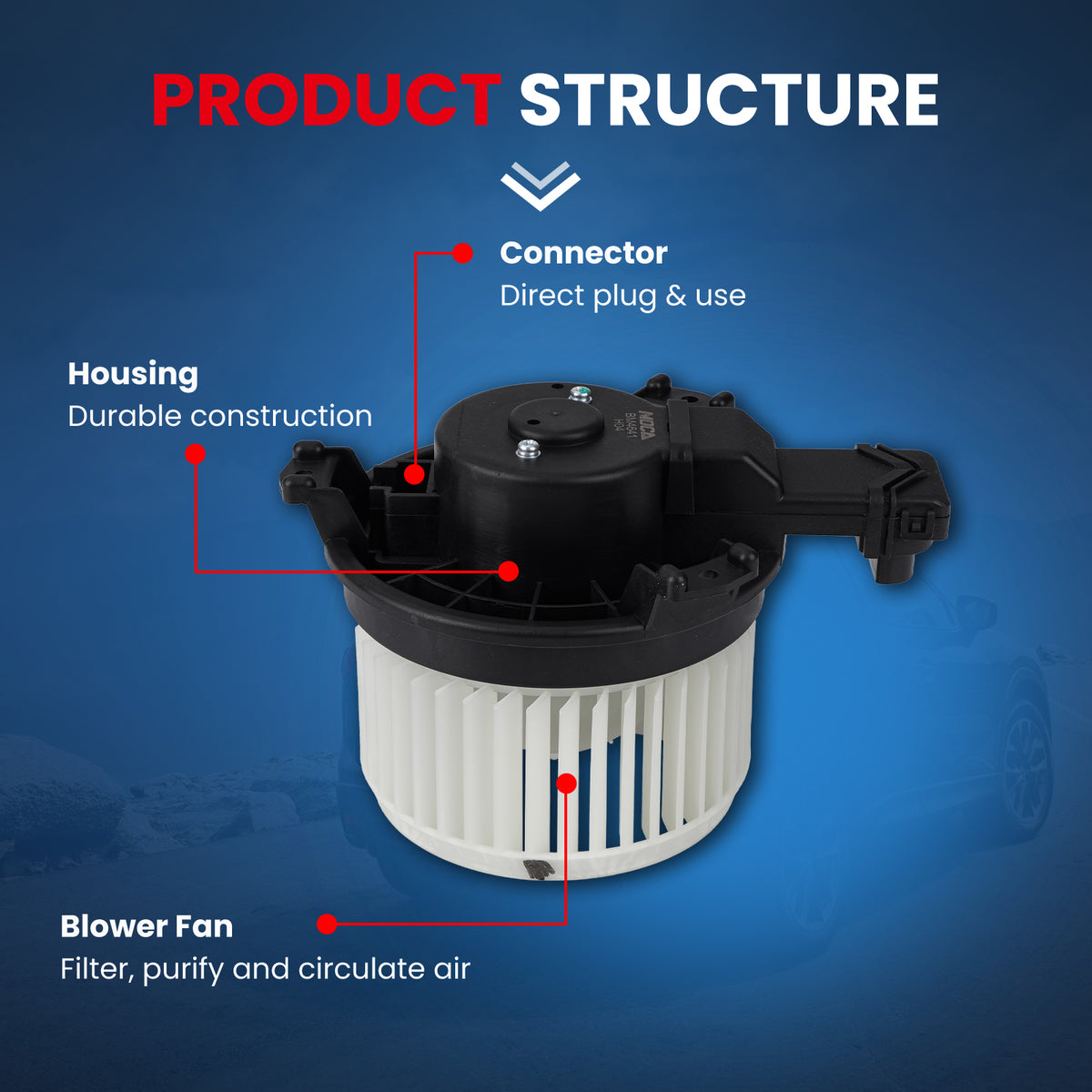 MOCA HVAC Blower Motor - BM4641