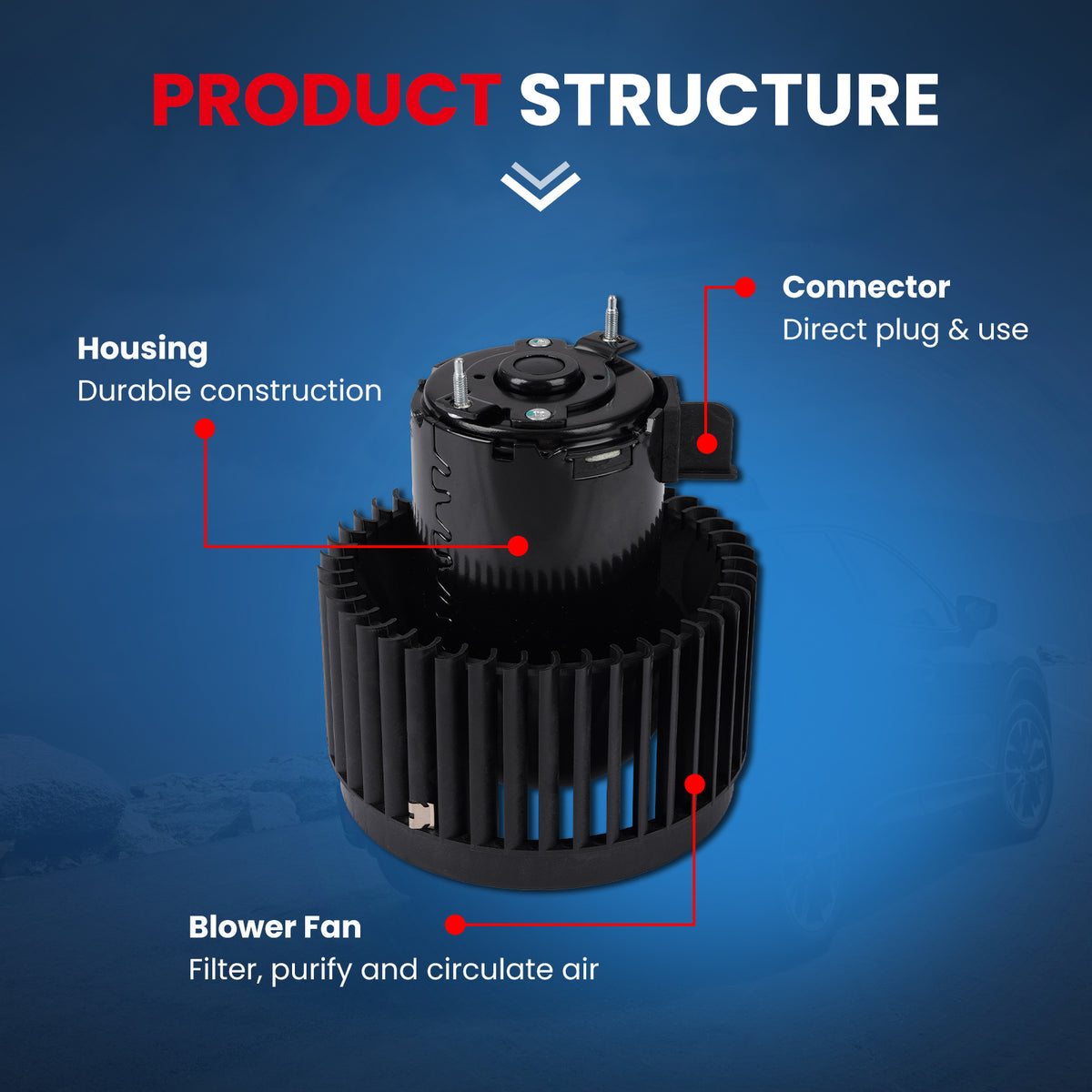 MOCA HVAC Blower Motor - BM4656