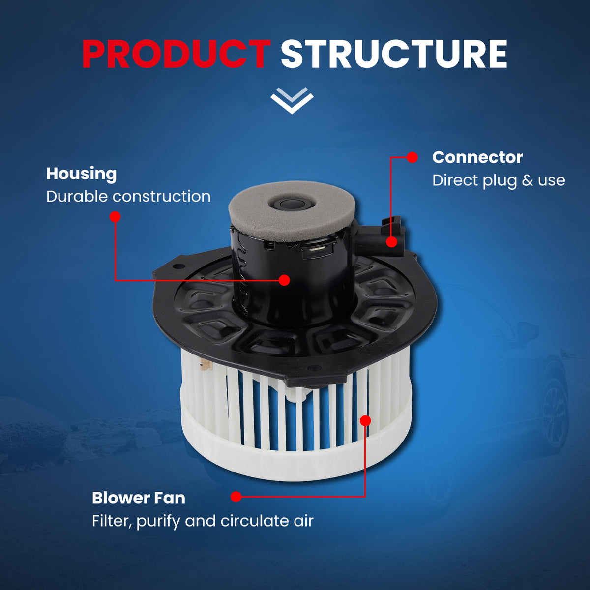 MOCA HVAC Blower Motor - BM4673