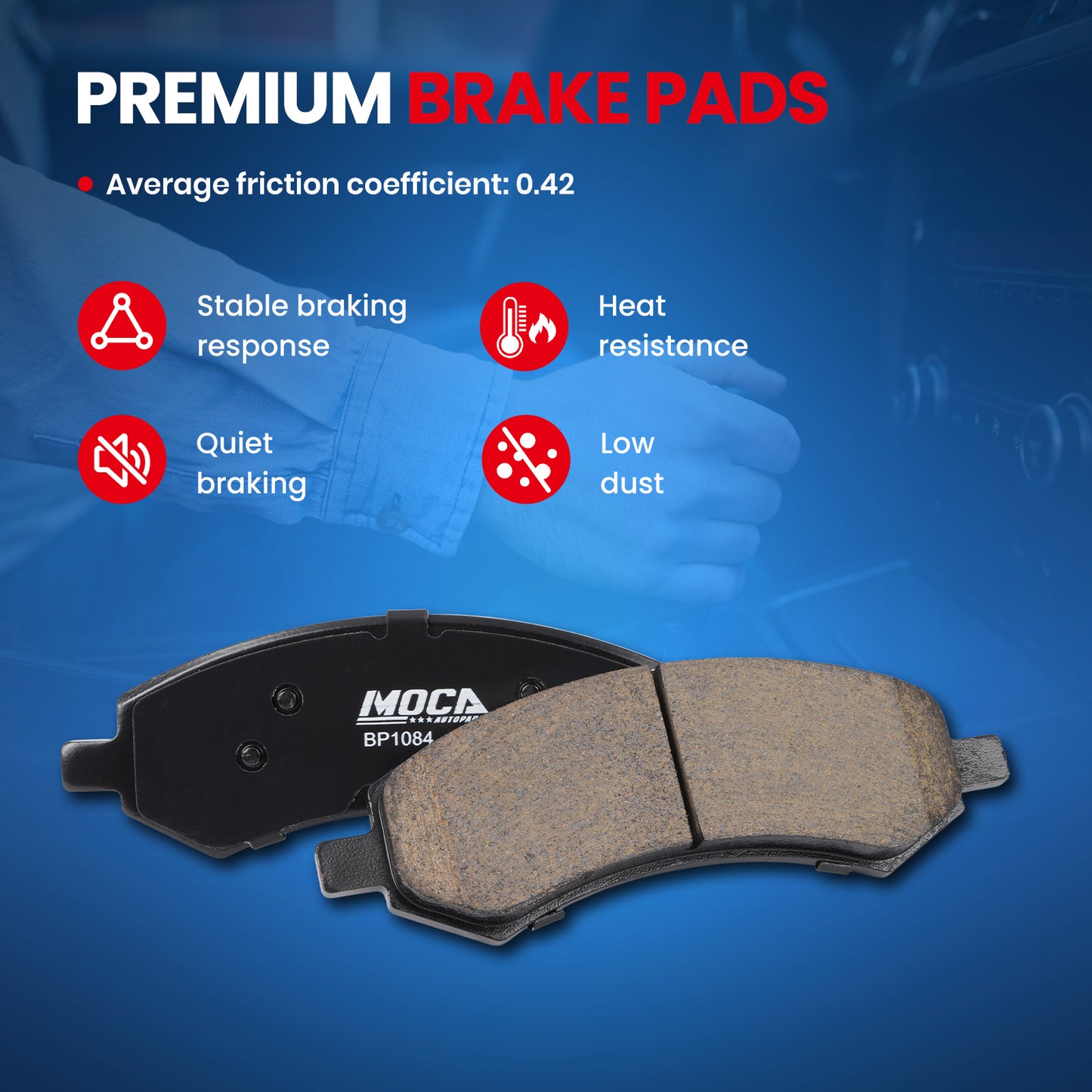 MOCA Disc Brake Pads - BP1084