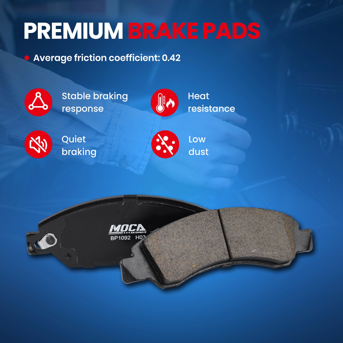 MOCA Disc Brake Pads - BP1092