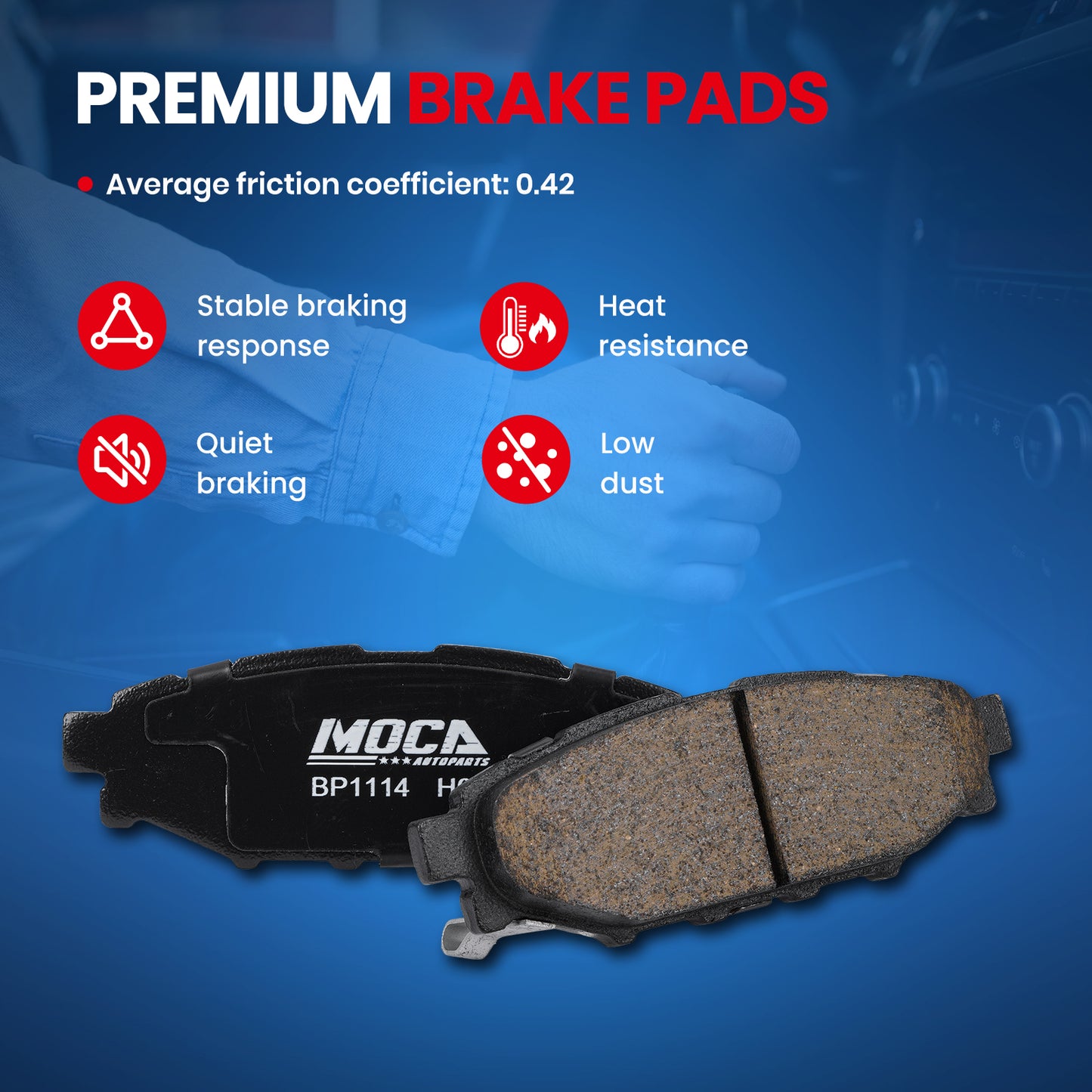 MOCA Disc Brake Pads - BP1114