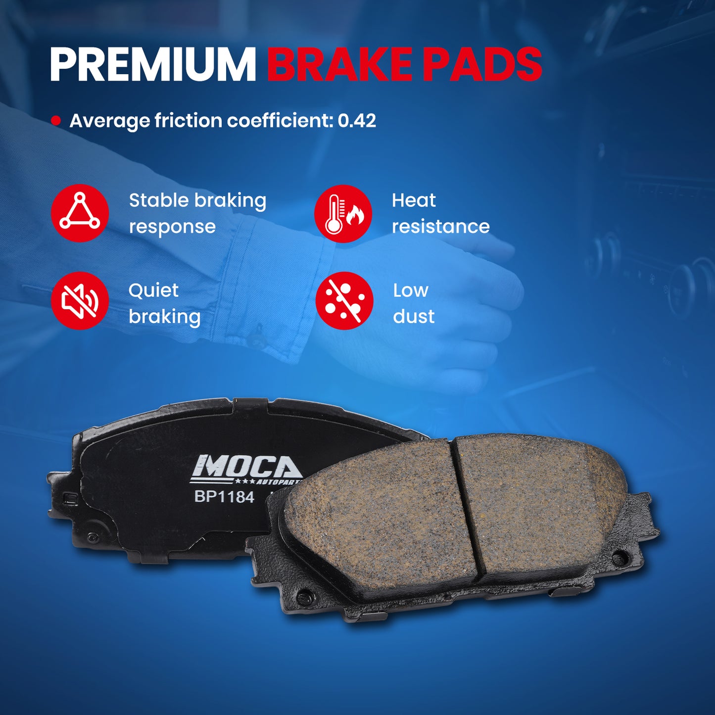 MOCA Disc Brake Pads - BP1184