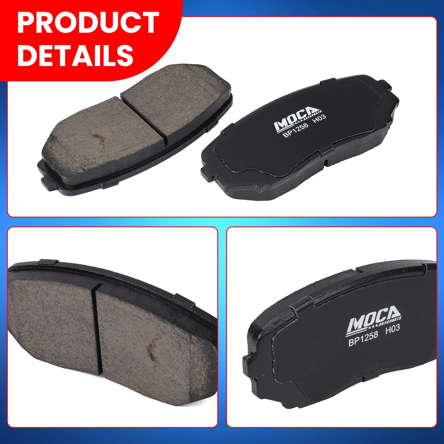 MOCA Disc Brake Pads - BP1258