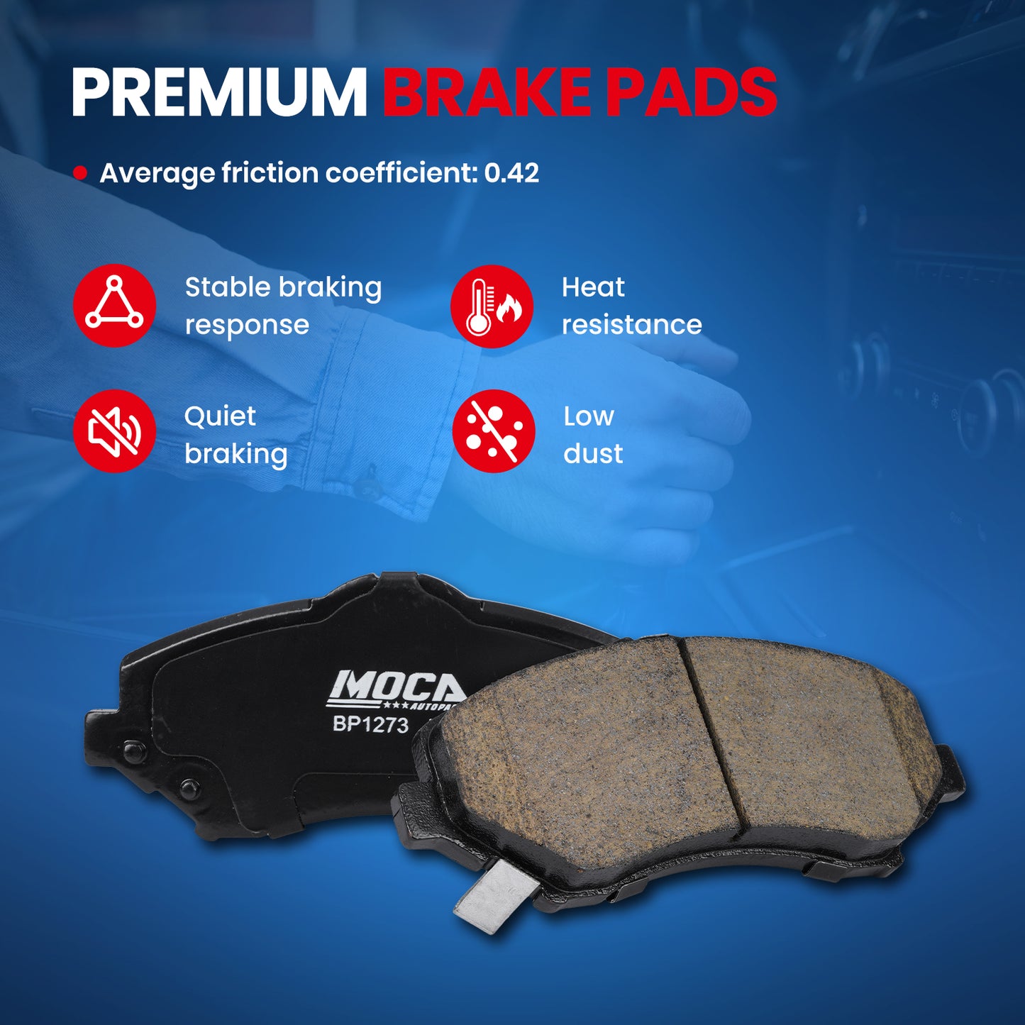 MOCA Disc Brake Pads - BP1273