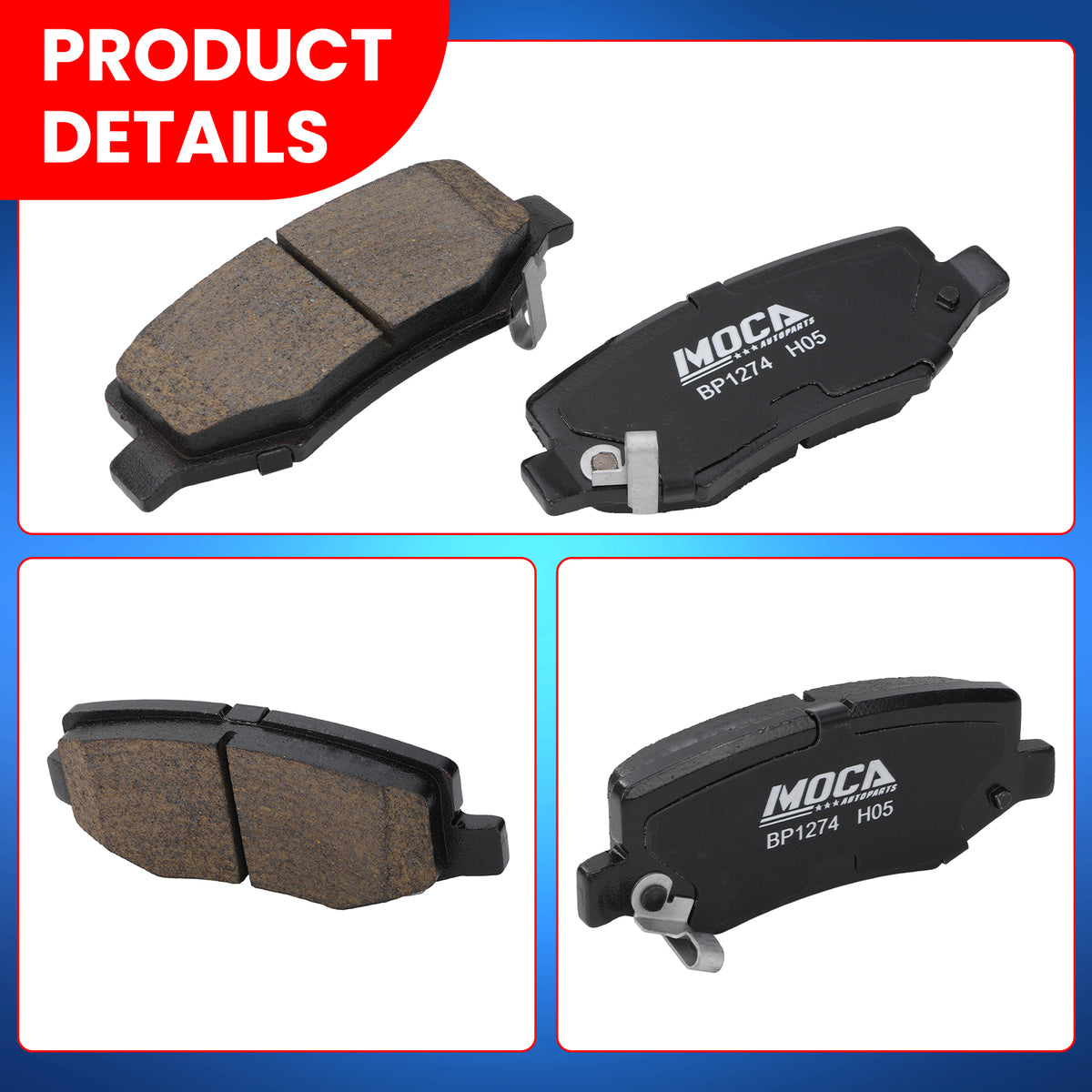MOCA Disc Brake Pads - BP1274
