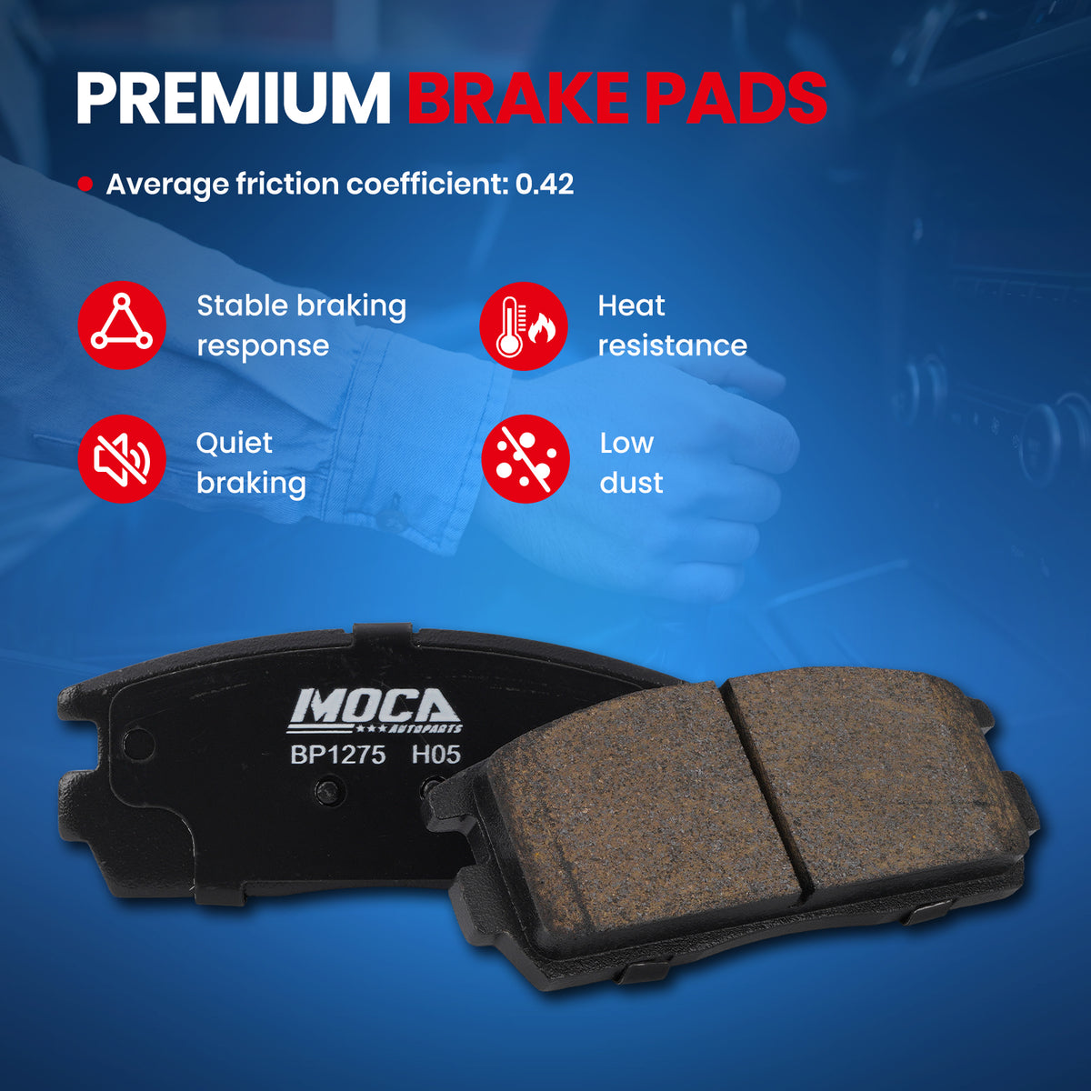 MOCA Disc Brake Pads - BP1275