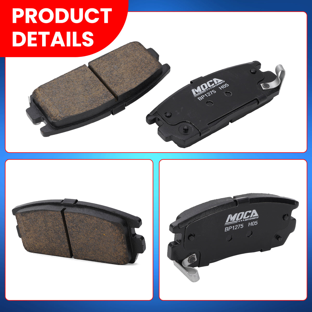 MOCA Disc Brake Pads - BP1275