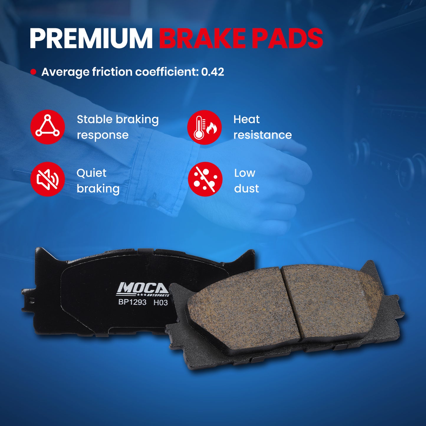 MOCA Disc Brake Pads - BP1293
