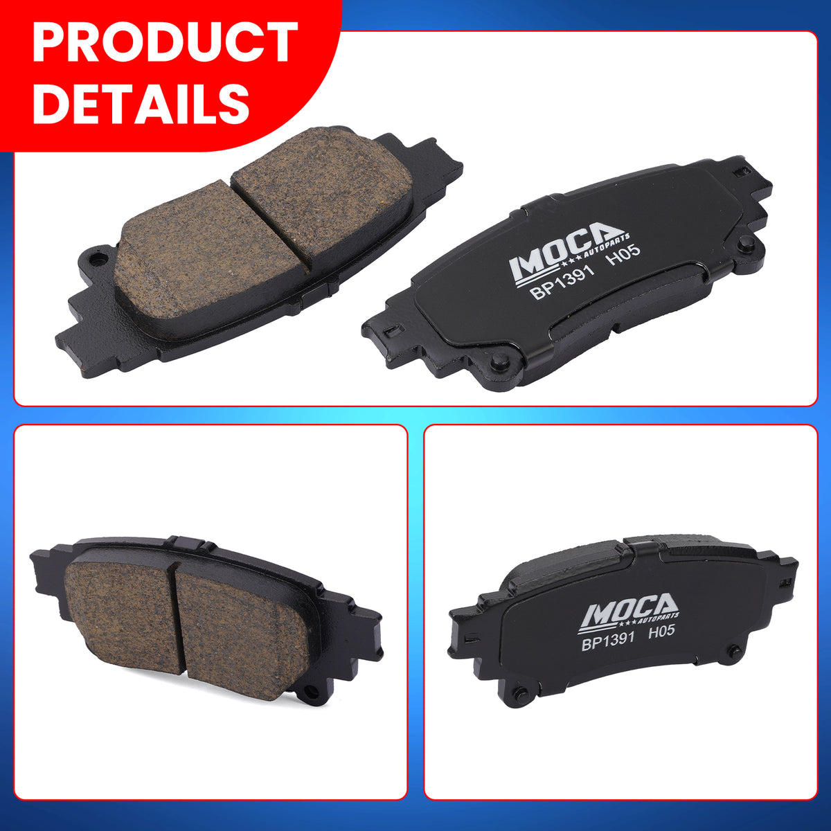 MOCA Disc Brake Pads - BP1391