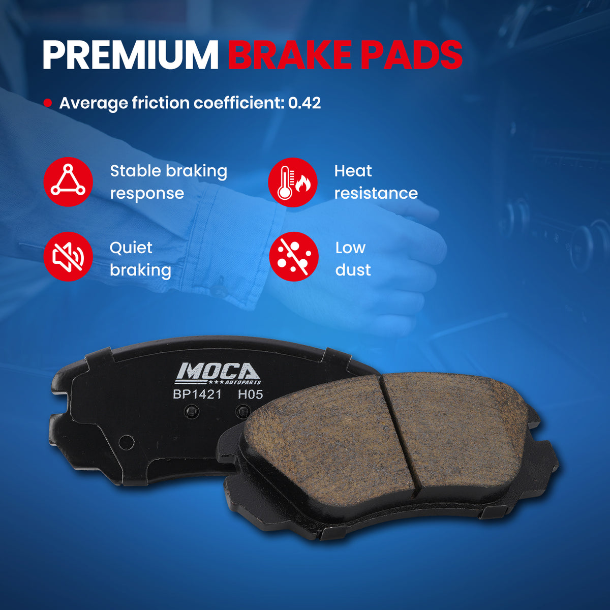 MOCA Disc Brake Pads - BP1421