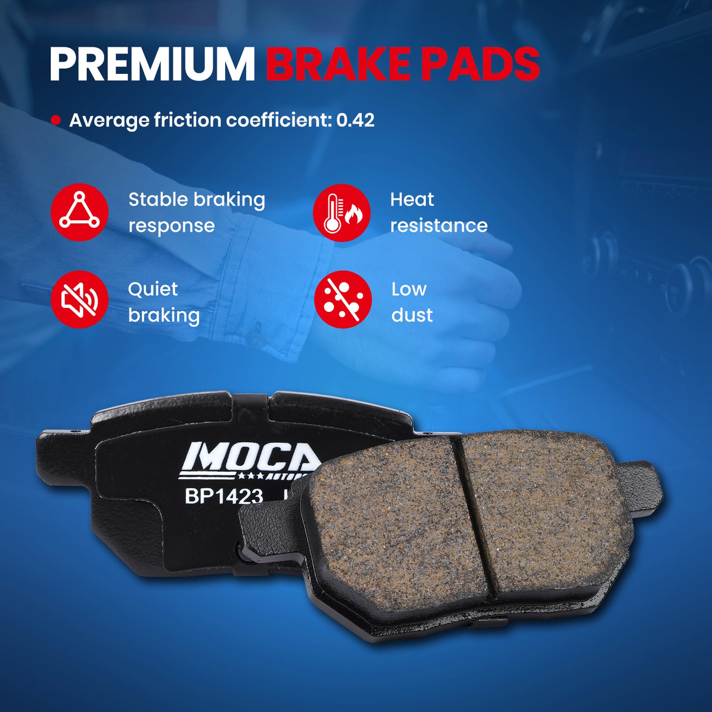MOCA Disc Brake Pads - BP1423
