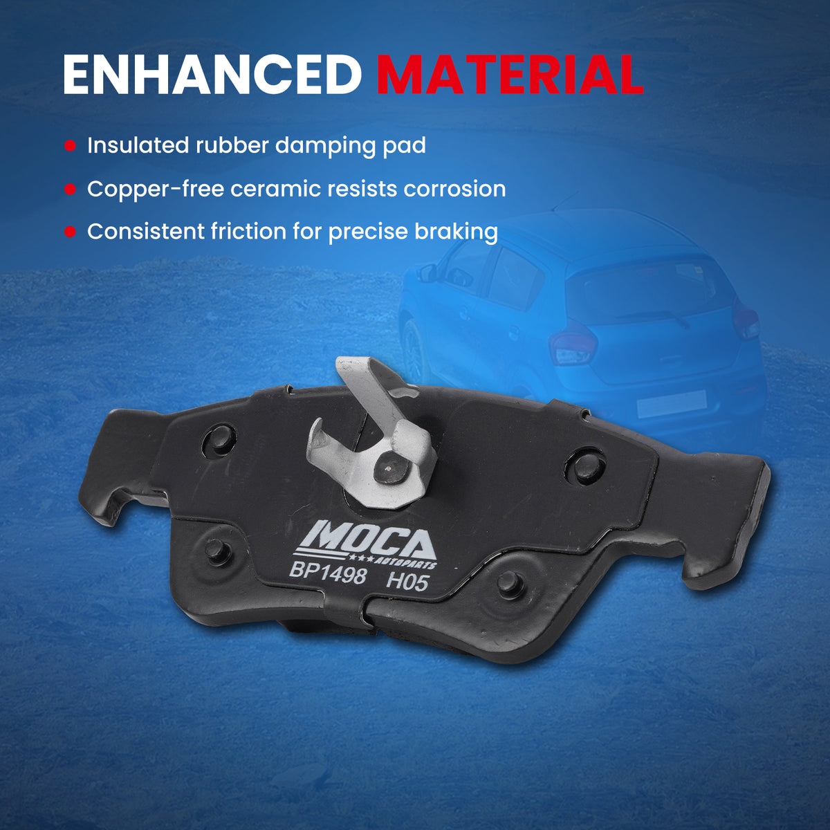 MOCA Disc Brake Pads - BP1498