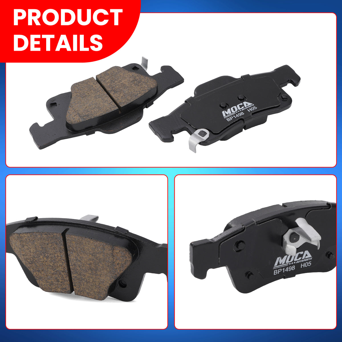 MOCA Disc Brake Pads - BP1498