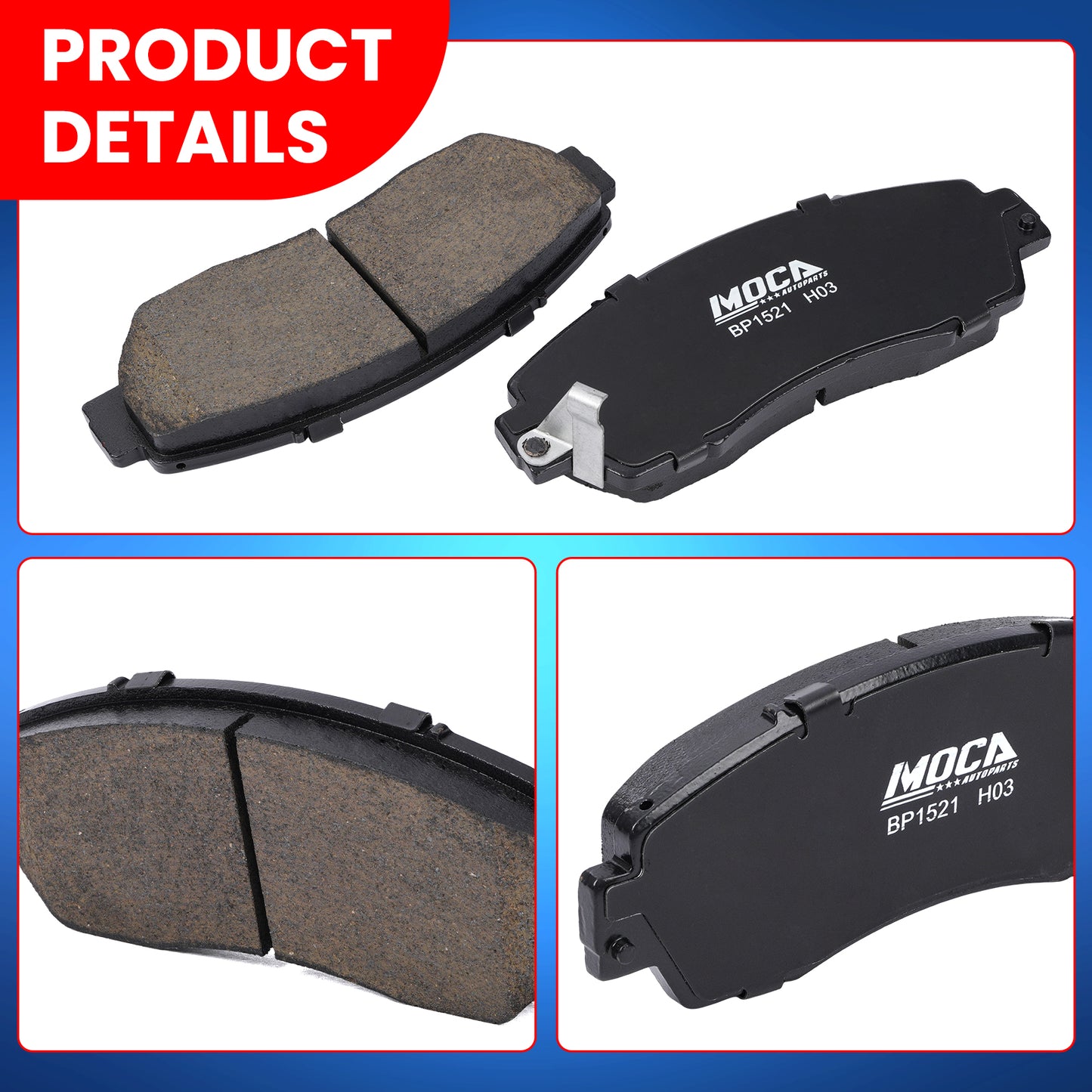 MOCA Disc Brake Pads - BP1521