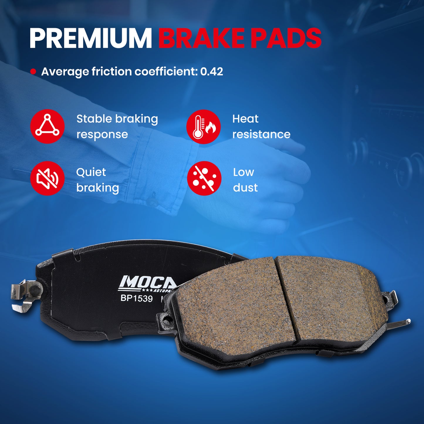 MOCA Disc Brake Pads - BP1539