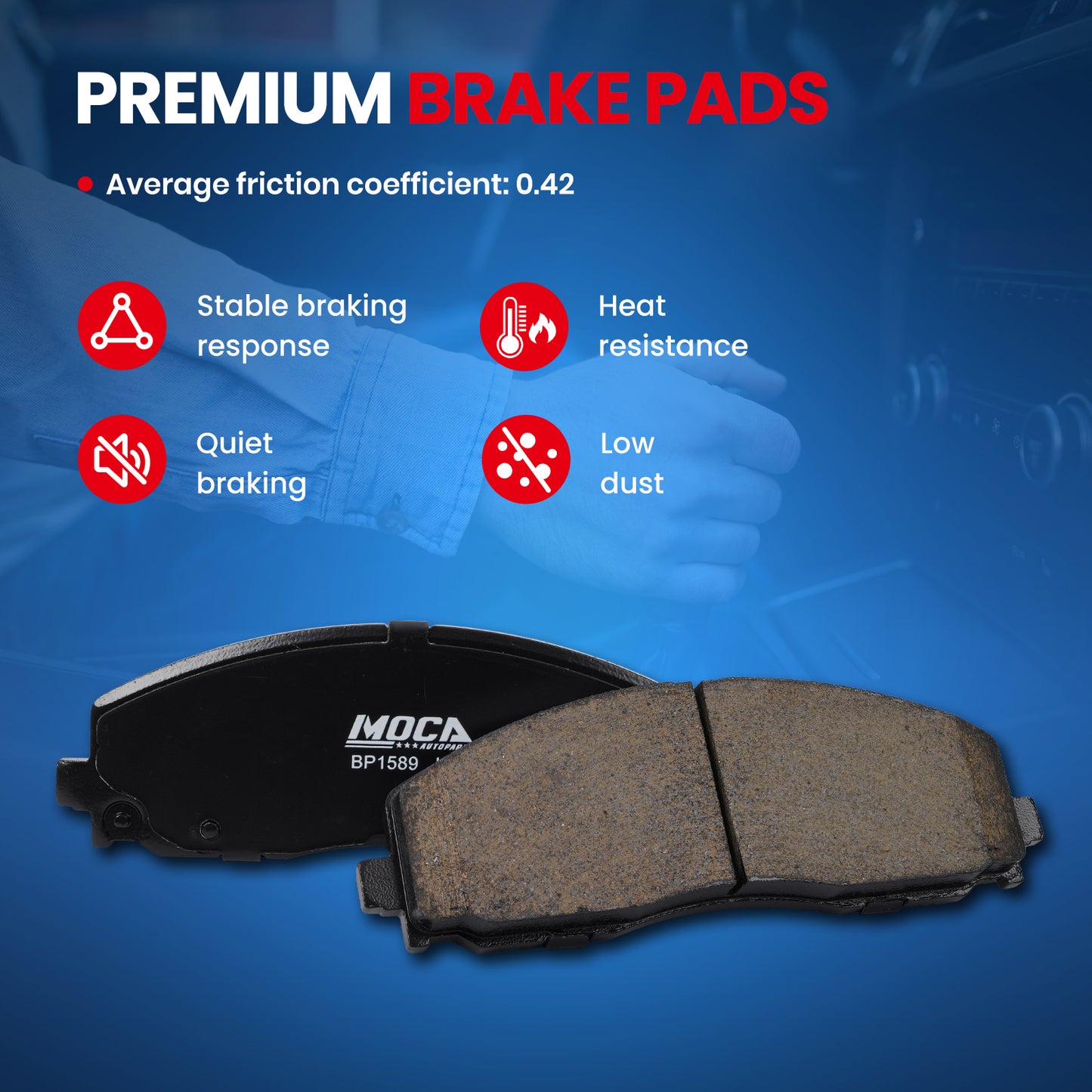 MOCA Disc Brake Pads - BP1589