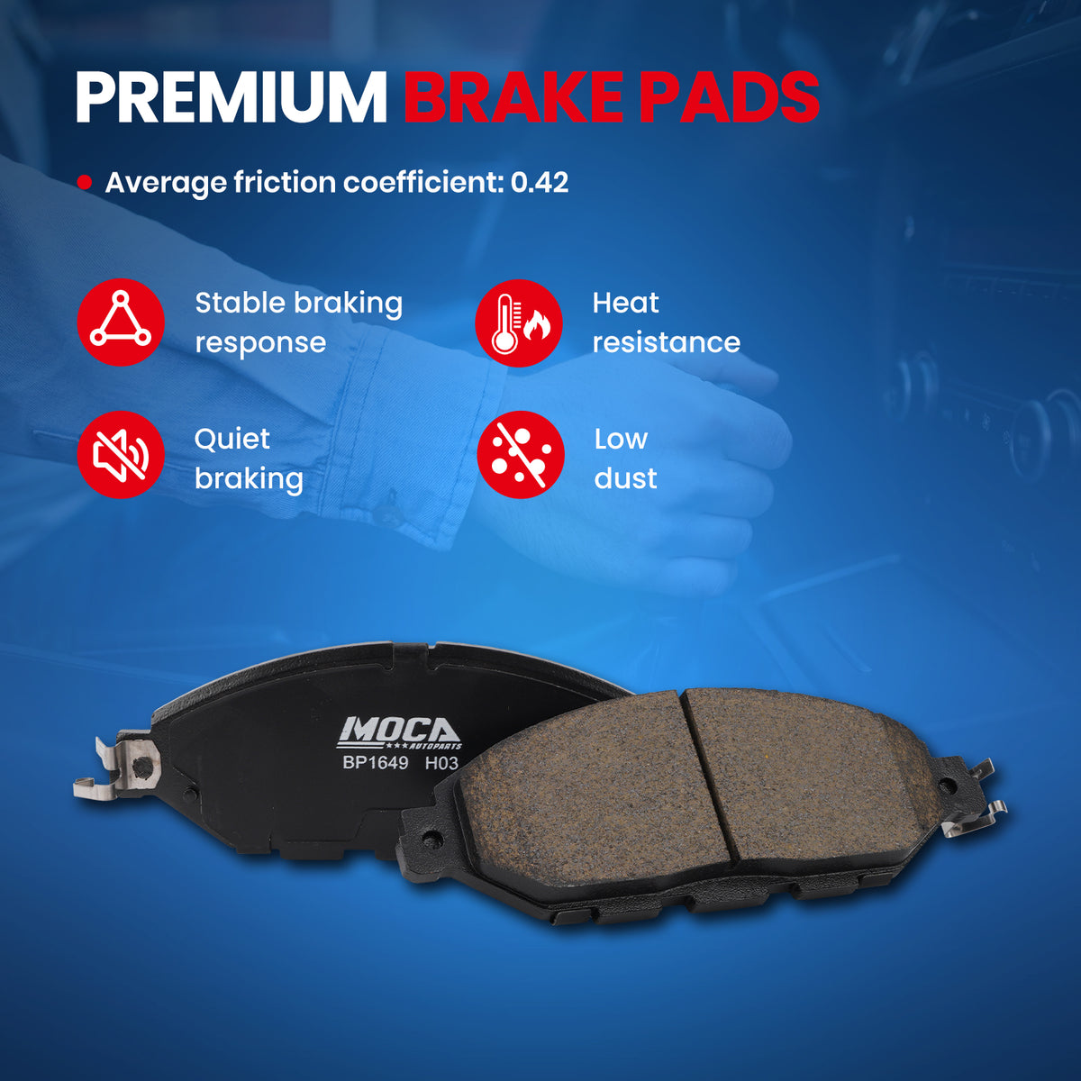 MOCA Disc Brake Pads - BP1649